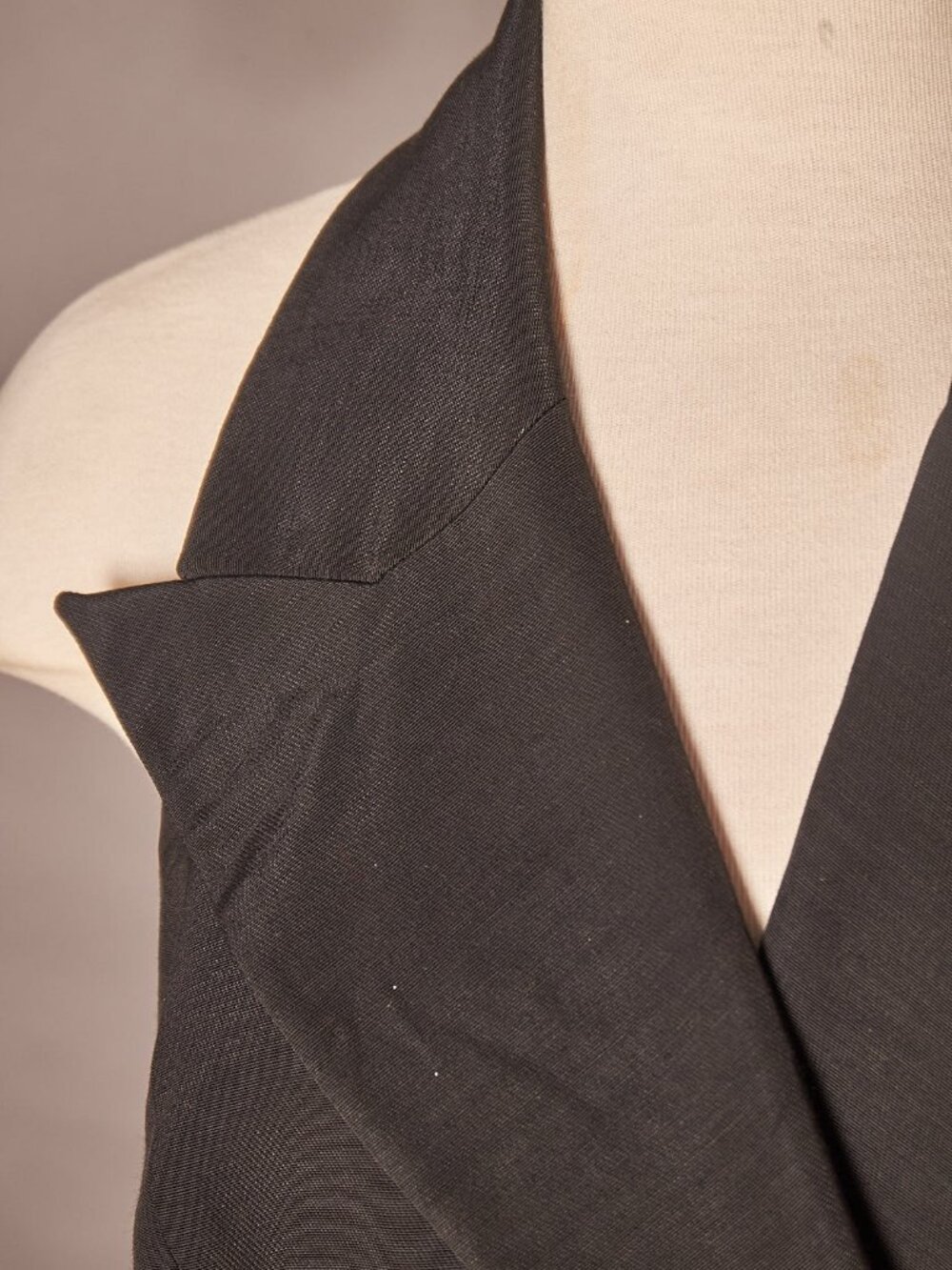Y2K Vintage Black Plein Sud Formal Vest Open Back Dress